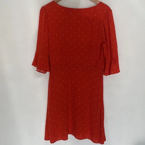 Free People All Yours Spot Mini Dress Sz 10 - Picture 10 of 15
